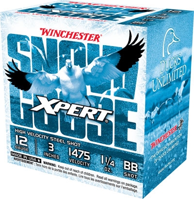 WINCHESTER SNOW GOOSE 12GA 3″ – 1-1/4OZ #BB 25RD 10BX/CS