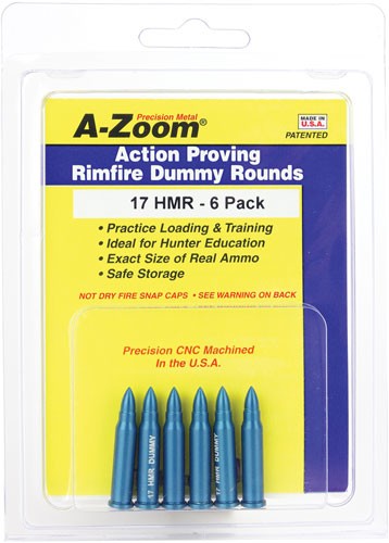 A-ZOOM TRAINING ROUNDS .17HMR – ALUMINUM 6-PACK